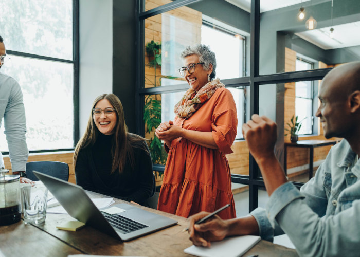 People meeting in an office