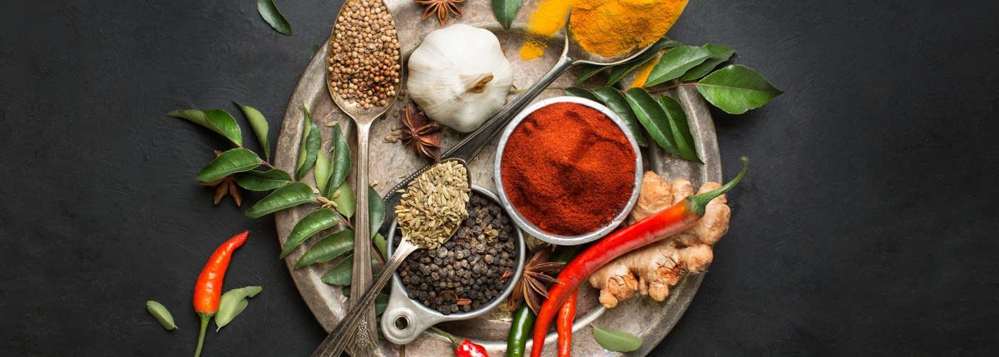 Different spices in curry powder
